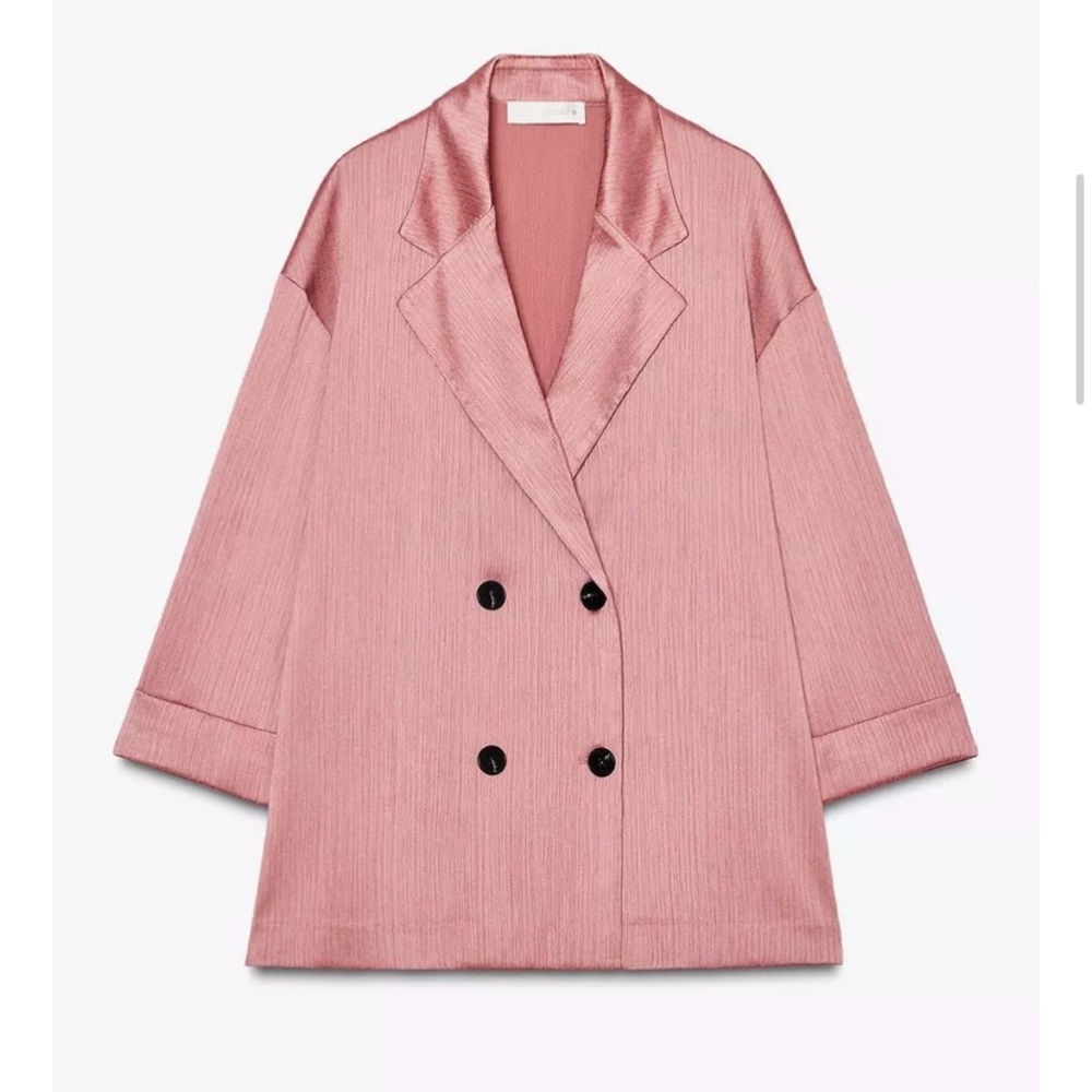 Zara Wrinkled Look Blazer